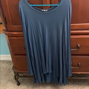 Blue long sleeved Blouse/ dress